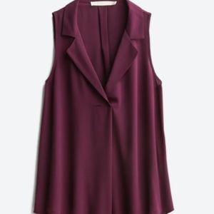 Lush Casita Collared Purple Blouse - M